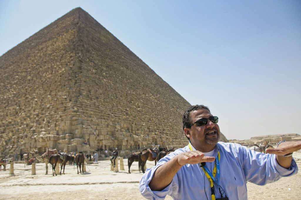 Mohamed at the Pyramids - Living Like a Local in Egypt