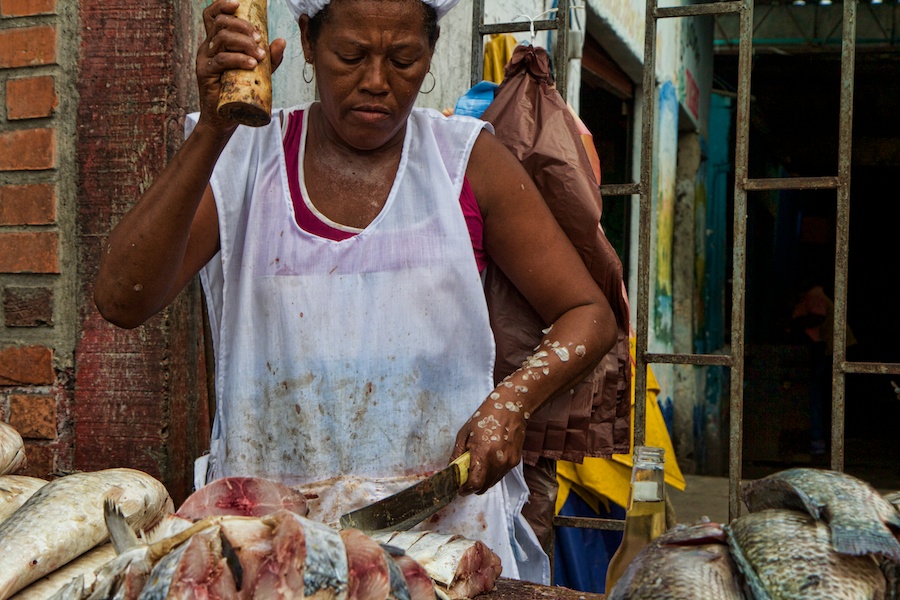 Fish Monger in Bazurto Market