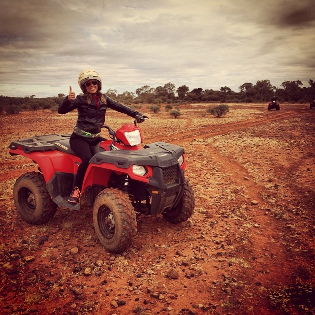 My first 4-wheeling experience was quite thrilling- especially when we were told "go as fast as you want but watch out for feral camels." Um ok...